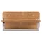 Alfi Brand 12" Small Wooden Shelf W/ Chrome Towel Bar Bathroom Accessory AB5510 - alternate 3